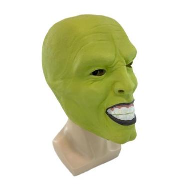 Imagem de Máscara de Halloween Jim Carrey Cosplay Creepy Headgear Latex - yiweis