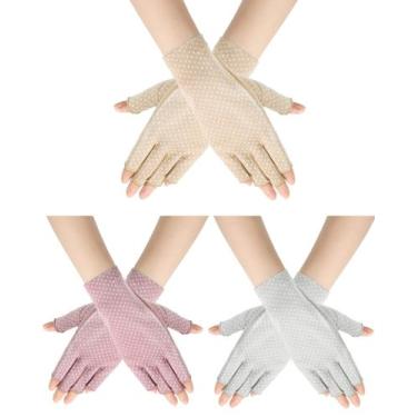 Imagem de Luvas Geyoga Sunblock Fingerless UV Protection 3 pares
