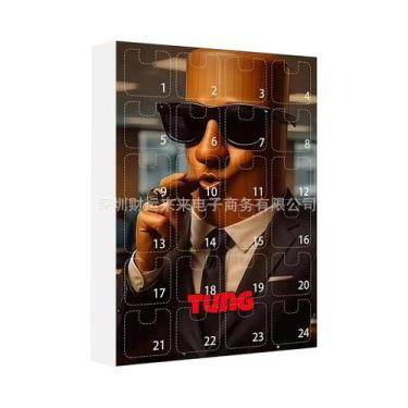 Imagem de Calendário Do Advento Italiano De 24 Dias Tung Tung Tung Sahur Tralale