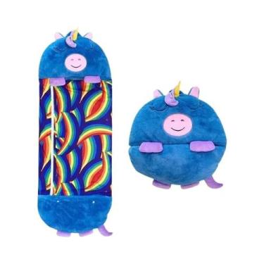 Imagem de Saco De Dormir De Pelúcia Infantil Com Almofada, Quente E Macio, Prese
