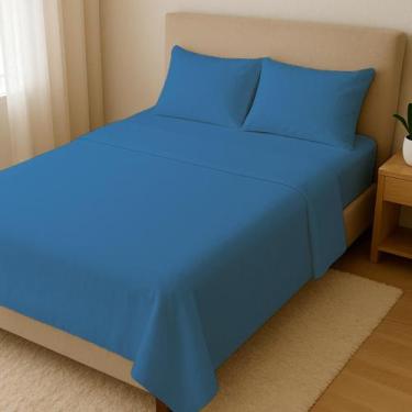 Imagem de Jogo de Cama Duplo Casal Queen Conjunto de Lençol 4 Peças - Arte & Caz