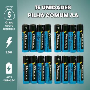Imagem de Pilha Comum 60 Unidadas Pacote Caixa Pilhas Pequenas - Maxx, Maxmidia,