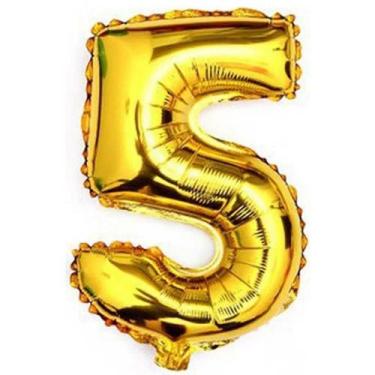 Imagem de Balão Número Metalizado 75cm Balao Aniversário Festa Eventos - CRGFEST
