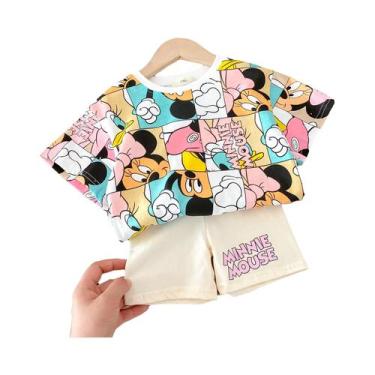 Imagem de Conjunto De Camiseta E Shorts De Verão Para Bebês Meninas, Roupa Infan