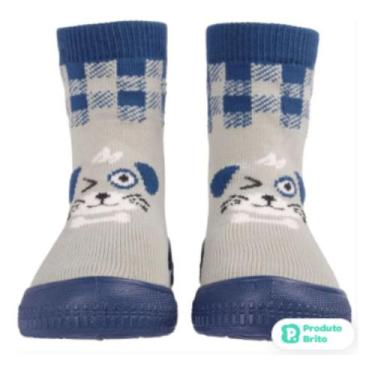 Imagem de Meia Com Sola Bebê -pimpolho Conforto E Estilo Menina Menino - NoBrand