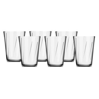 Imagem de Jogo de Copos Nadir Amazon em Vidro Transparente 6 Peças 190ml