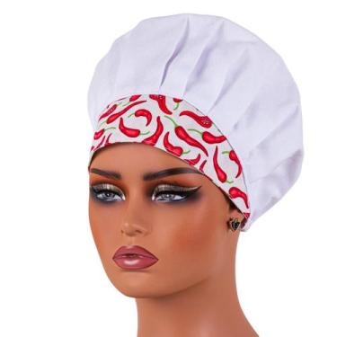 Imagem de Touca Gorro Para Chef Cozinha Unissex Estampas Variadas Cores Outlet D