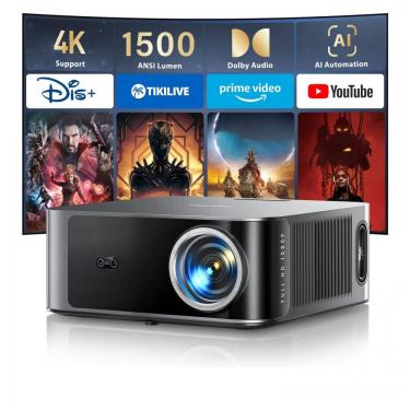 Imagem de Projetor Smart TOPTRO Cinza WiFi 6 Bluetooth 36W Dolby Audio 1080P X9 240V