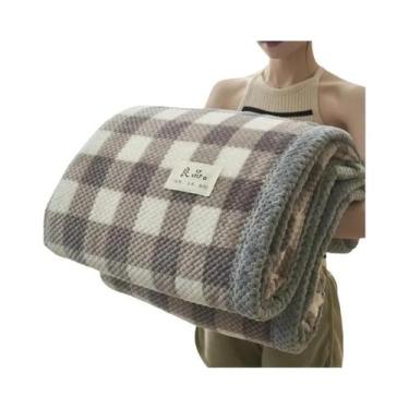 Imagem de Cobertor De Chenille Macio Tricotado, Lavável Na Máquina, Feito À Mão 