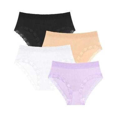 Imagem de Conjunto De Calcinhas Sexy Em Renda Para Mulheres plus Size, Lingerie 