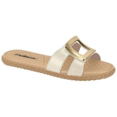 Imagem de Chinelo Feminino Napa Branco Off Moleca 5452.258-Feminino