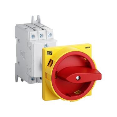 Imagem de Chave Seccionadora Rotativa MSW040B 40A 3 Polos Fixação Base Weg