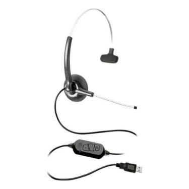 Imagem de Headset Voip Stile Compact Voip [F002] para Chamadas Profissionais com Microfone com Cancelamento de Ruído Preto