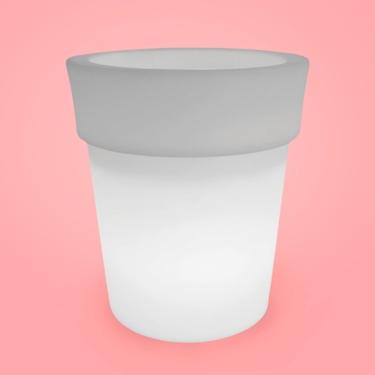 Imagem de Cachepô de Plantas Standing Led Tpc Cônico 48x55CM em Plástico e Polietileno com Iluminação para Ambientes