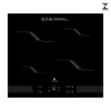 Imagem de Fogão Cooktop por Indução de 4 Bocas 220v - Moderno, Elegante e Prático, com Recursos Avançados