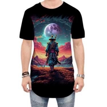 Imagem de Camiseta Longline Samurai Ronin Sunset Sem Mestre 5 - Kasubeck Store®,