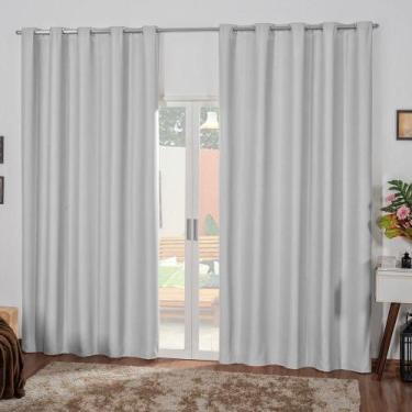 Imagem de Cortina Blackout 3 Metros Tilia Varão 3,0 X 2,7 M - Gelo - LILLY HOME 
