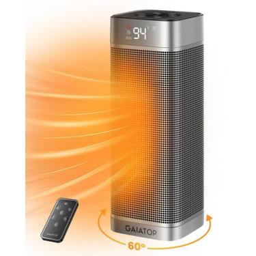 Imagem de Aquecedor de ambiente Gaiatop 1500W PTC Ceramic Remote 60 Oscillate