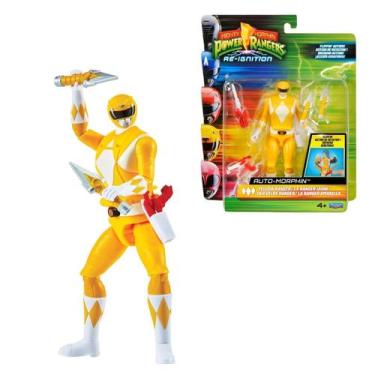 Imagem de Boneco Ranger Amarela Power Rangers Morfável Auto Morphin - Sunny