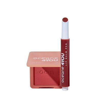 Imagem de Kit Océane 4you Lip Balm Berry Hidratante Labial e Tango Pink Blush Cr