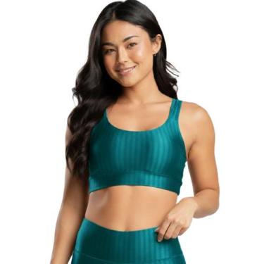 Imagem de Top de Academia New Zig 3D Bella Fiore Roupa Para Treino Alta Compress