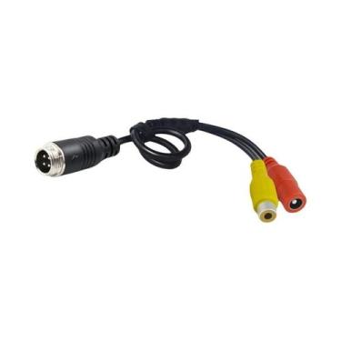 Imagem de Cabo Adaptador De Alimentação RCA AV DC De 4 Pinos (Aviação) Macho Par