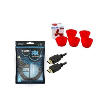 Imagem de Cabo Hdmi 8k 2.1 3 Metros Ultra Hd Hdr Dinâmico 018-1030 Com Cortesia 