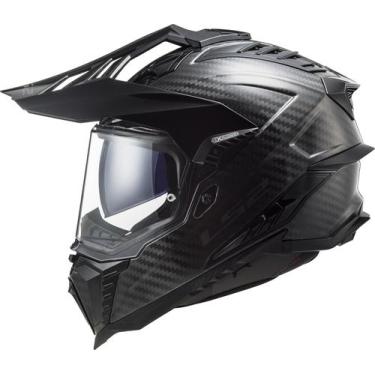 Imagem de Capacete Ls2 Explorer Mx701 Solid Carbono oculos interno, 56/s