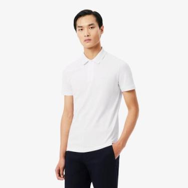Imagem de Camisa Polo Piqué Modelagem ajustada com Marca em Jacquard - Lacoste, 