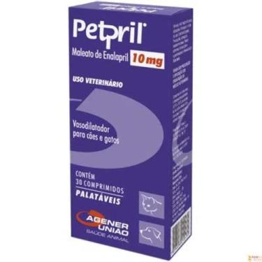 Imagem de Petpril 10mg Vasodilatador para Cães e Gatos 30 comprimidos - Agener U