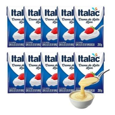 Imagem de Creme de leite italac kit com 10