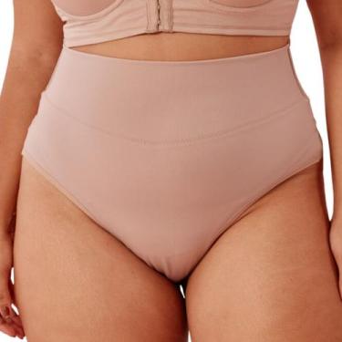 Imagem de Calcinha Modeladora Fio Dental Reforçada Plus Size Pretty Paty, 52, Ch