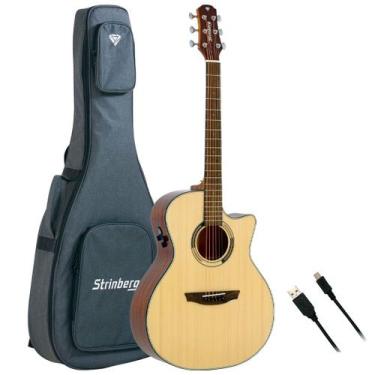 Imagem de Violão strinberg diamond da2sc natural artistico c/ bag