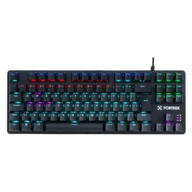 Imagem de Teclado Gamer Fortrek Black Hawk Compact Mecânico Preto Rainbow 6520