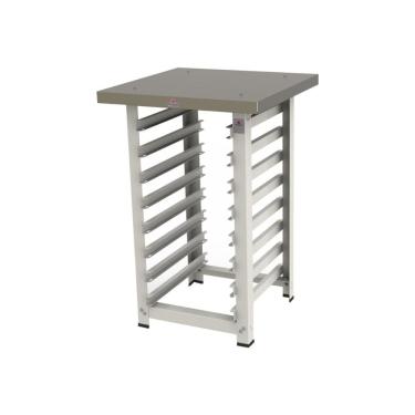 Imagem de Mesa Bancada de Apoio para Fornos Progás Prp-004 Mes-004 em Aço Inox com 8 Níveis para Assadeiras 35x35