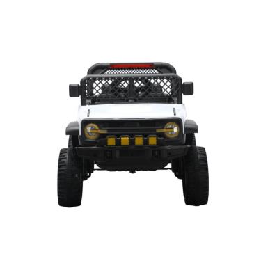 Imagem de Jipe Elétrico Infantil N6 12V com Controle Remoto e Direção Manual Branco Bang Toys
