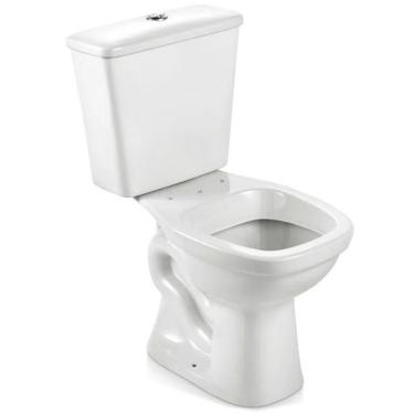 Imagem de Kit Bacia Sanitária com Caixa Acoplada Mariana de Piso Cerâmica Branco Icasa