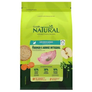 Imagem de Ração Guabi Natural para Gatos Adultos Castrados Sabor Frango e Arroz 