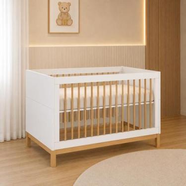 Imagem de Berço Americano Cozy 2 em 1 MDF 15mm vira caminha 3 Ajustes de altura 
