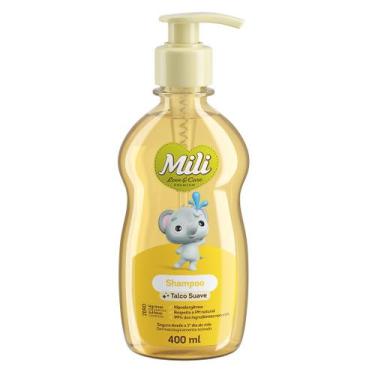 Imagem de Shampoo Bebê Mili Love Care Talco Suave 400ml Premium Hipoalérgico PH 