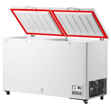 Imagem de 2 Puxador Horizontal + 2 Gaxeta Para Metalfrio DA550 Freezer, Cinza es