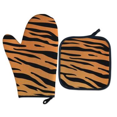 Imagem de Kit Luva Térmica - Animal Print Estampa:Tigre - Geek Vip
