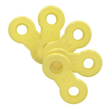 Imagem de Protetor Bucal UCUNEZ 50 Tiras Elásticas Amarelas 14mm