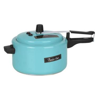 Imagem de Panela de Pressão 2 Válv. Seg. 5L Verde Anis Panelar Cook