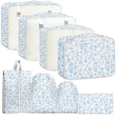 Imagem de Bolsa de Armazenamento YEEYAA  Kit com 8 Cubos Organizadores de Viagem