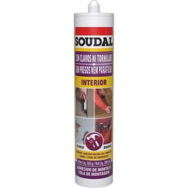 Imagem de Adesivo sem Parafuso Interior a Base de Água Branco 360g Soudal