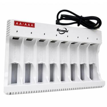 Imagem de Carregador USB de Pilhas AA AAA Recarregáveis Rcomo MO-D578USB - Atomo