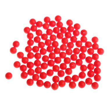 Imagem de Tongina 100 peças de bola flutuante de pesca com boias flutuantes de espuma vinílica acetinada cor brilhante - Vermelho, B