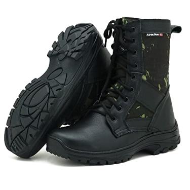 Imagem de BOTA EXERCITO CANO MEDIO LONA E COURO 293 PRETO (45, 293 PRETO)