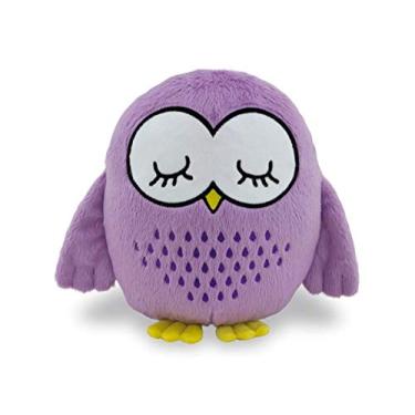 Imagem de Coruja de Pelúcia 25cm Decoração Infantil Lilás